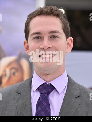 Westwood, Californie, États-Unis. 12 novembre 2017. Timothy Reckart arrive pour la première du film 'The Star' au théâtre Village. Crédit : Lisa O'Connor/ZUMA Wire/Alamy Live News Banque D'Images