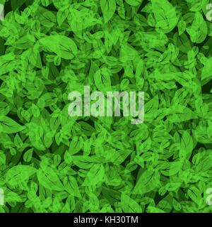 Arrière-plan de feuilles vert printemps transparente Illustration de Vecteur