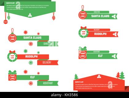 Tiers inférieur de Noël Illustration de Vecteur