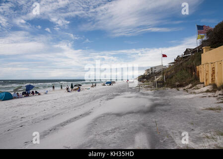 South Walton Allen dune plage pique-nique Access # 43 Florida Gulf Coast Banque D'Images