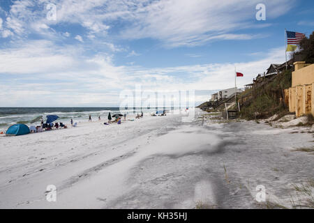 South Walton Allen dune plage pique-nique Access # 43 Florida Gulf Coast Banque D'Images