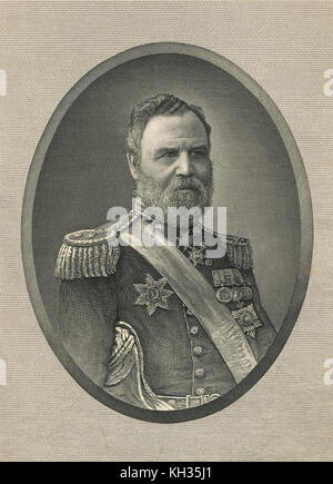 L'amiral Frederick Beauchamp Paget Seymour, 1e baron d'Alcester, 1821-1895, commandant en chef de la flotte méditerranéenne, commanda le bombardement d'Alexandrie pendant le soulèvement nationaliste d'Ahmed Urabi Banque D'Images