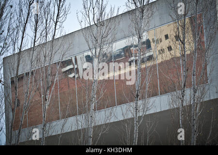 Musée maxxi Rome Italie hiver détail de l'immeuble Banque D'Images