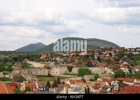 Ancienne forteresse eger Hongrie cityscape Banque D'Images