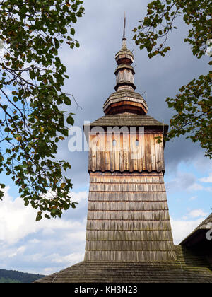 Église en bois de Ruthène ST. Paraskewa en plein air musée Skanzen près de Svidnik, Presovsky kraj, Slovaquie, Europe Banque D'Images