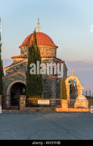 Église de tous les saints - monastère Stavrovouni entrée près de Larnaka, Chypre Banque D'Images