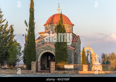 Église de tous les saints - monastère Stavrovouni entrée près de Larnaka, Chypre Banque D'Images