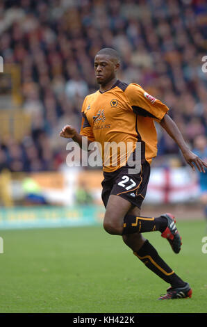 Joueur de Carl Cort Wolverhampton Wanderers v Cardiff City 25 Septembre 2004 Banque D'Images