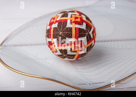 Balles temari, une boule d'artisanat de style traditionnel japonais Banque D'Images