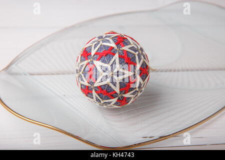 Balles temari, une boule d'artisanat de style traditionnel japonais Banque D'Images