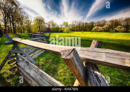 Belle journée de ferme historique wick, jockey Hollow State Park, Morristown, New Jersey Banque D'Images