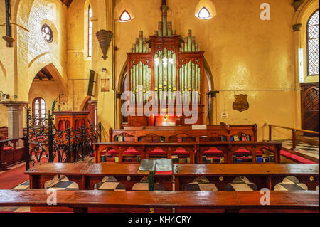 Orgue à tuyaux à l'église Saint George, Ooty, Tamil Nadu, Inde, Asie Banque D'Images