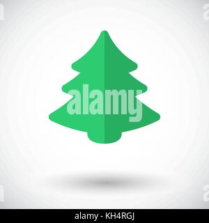 L'icône de l'arbre de Noël. Vecteur icône pour télévision liés aux applications mobiles et Web. Il peut être utilisé comme icône -pictogramme, infographie, élément. Vector illustr Illustration de Vecteur