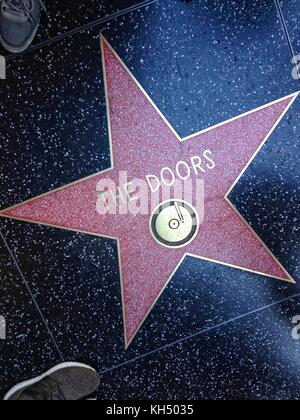 Hollywood, Californie - le 26 juillet 2017 : les portes du Hollywood Walk of Fame star le 26 juillet 2017 à Hollywood, ca. groupe de rock américain formé en 1965 dans la région de lo Banque D'Images