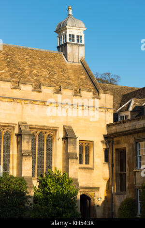 L'édifice de la première pelouse Christ's College, Université de Cambridge en Angleterre UK Banque D'Images