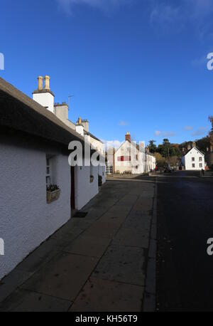 Scène de rue glamis angus scotland novembre 2017 Banque D'Images