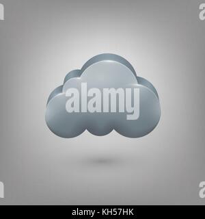 Météo Icône. cloud. vector illustration en eps10 Illustration de Vecteur
