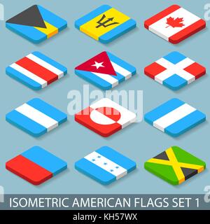 Télévision des drapeaux américains isométrique jeu 1. vector illustration en eps10 Illustration de Vecteur