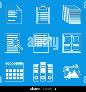 L'icône du plan set. papier. vector illustration en eps10 Illustration de Vecteur