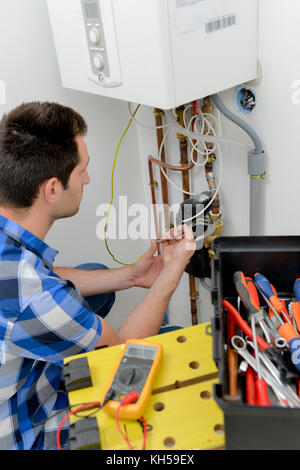 Chaudière raccord homme Banque D'Images