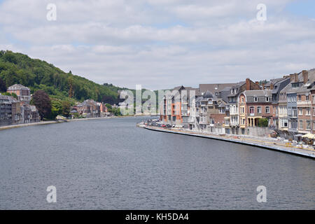 Vue depuis le pont de la ville de dinant en Belgique, le 24 juin, 2017 Banque D'Images