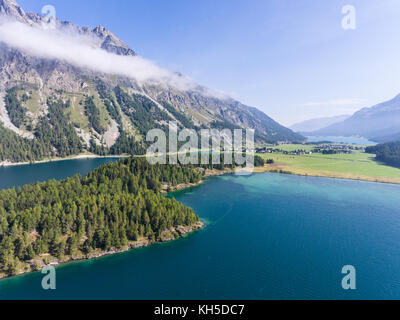 Lac en Engadine Banque D'Images