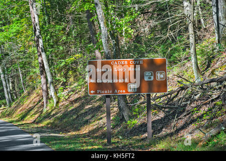 Parc national des Great Smoky Mountains. Banque D'Images