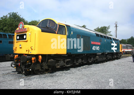 La locomotive diesel 40 no 40145 'East Lancashire railway' à west coast railways carnforth depot open day, lancashire, uk - 27 juillet 2008 Banque D'Images