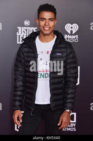 Los Angeles, États-Unis. 13 novembre 2017. Mandela Van Peebles assiste à la première de Warner Bros. Pictures 'Justice League' au Dolby Theatre le 13 novembre 2017 à Hollywood, Californie Credit: Tsuni/USA/Alay Live News Banque D'Images