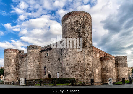 Castello Ursino, Catane, Sicile, Italie Banque D'Images