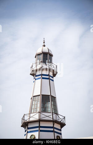 Leuchtturm à Puerto Del Carmen, Lanzarote, Îles Canaries Banque D'Images