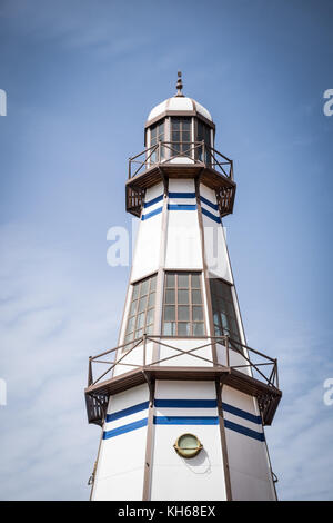 Leuchtturm à Puerto Del Carmen, Lanzarote, Îles Canaries Banque D'Images