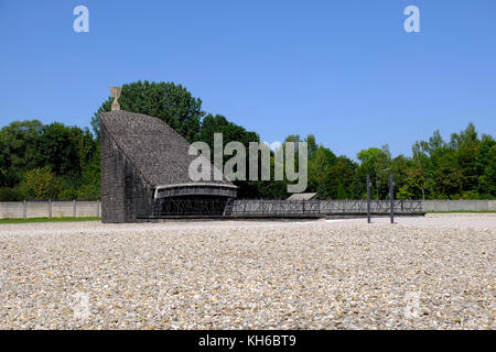 Mémorial juif. camp de concentration de Dachau, Allemagne. Banque D'Images