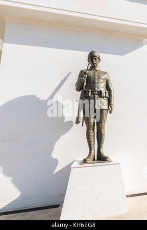 Monument d'un soldat de l'empire ottoman (turc) au cimetière des martyrs akbas et memorial à Canakkale, Turquie.la Turquie, Canakkale, 18 août 2017 Banque D'Images