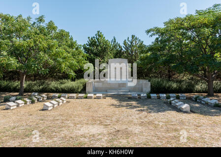 Green hill cemetery.Le cimetière est situé sur le côté est de l'Anzac-suvla road à Canakkale, Turquie. Banque D'Images