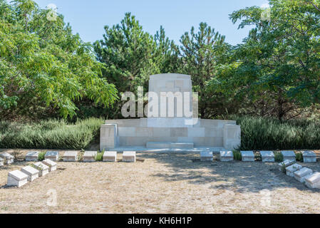 Green hill cemetery.Le cimetière est situé sur le côté est de l'Anzac-suvla road à Canakkale, Turquie. Banque D'Images