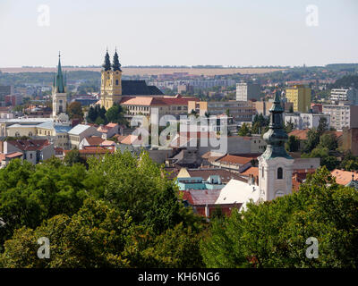 Panorama avec des steples, Nitra, Nitriansky kraj, Slovaquie, Europe Banque D'Images