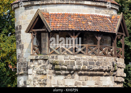 Stadtturm Stadtmauer Halberstadt Banque D'Images