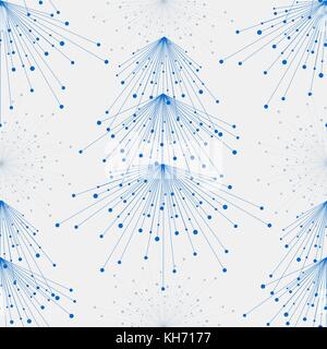 Un motif géométrique avec des lignes et points en forme de sapins. vector illustration. Illustration de Vecteur