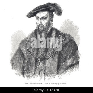 Edward Seymour, 1e duc de Somerset, Lord protecteur d'Angleterre 1547-1549 Banque D'Images