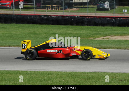 Jonathan Scarallo. Location de 29. Course de Formule 4. Mid-Ohio Sports Car Course. Lexington, Mansfield, Ohio, USA. Banque D'Images