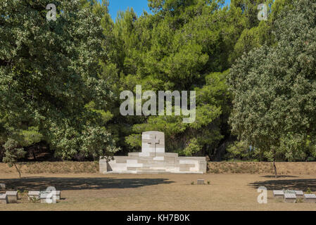 Green hill cemetery.Le cimetière est situé sur le côté est de l'Anzac-suvla road à Canakkale, Turquie. Banque D'Images