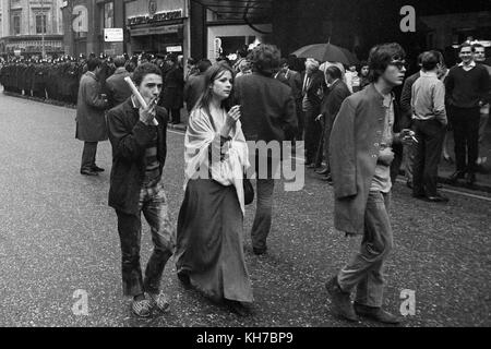 Rassemblement contre la guerre du vietnam londres octobre 1968 Banque D'Images