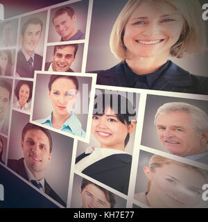 Les gens portrait collage 4x4 Banque D'Images