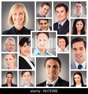 Les gens portrait collage 4x4 Banque D'Images