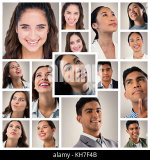 Les gens portrait collage 4x4 Banque D'Images
