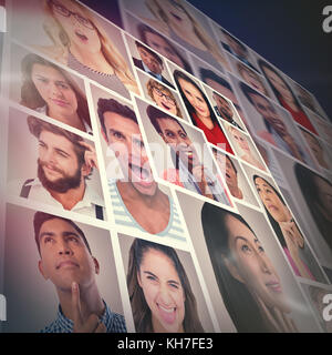 Les gens portrait collage 4x4 Banque D'Images