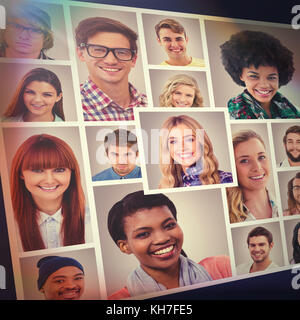 Les gens portrait collage 4x4 Banque D'Images
