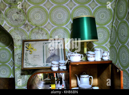 Belgique : images obsédantes ont révélé une importante collection de trophées dans une maison abandonnée qui semble comme s'il a été figé dans le temps. La seri Banque D'Images