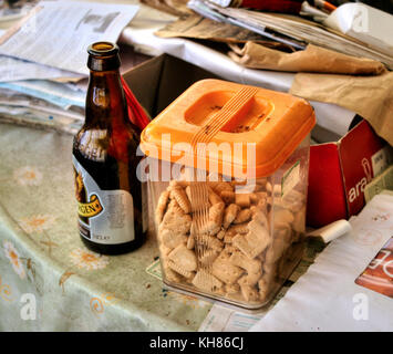 Belgique : images obsédantes ont révélé une importante collection de trophées dans une maison abandonnée qui semble comme s'il a été figé dans le temps. La seri Banque D'Images